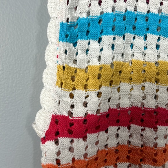 Knit Colorful Knit Top open back loose fit - Picture 5 of 8